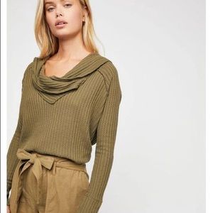 Free People Wild Cat thermal top size M